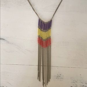 Beaded chain necklace